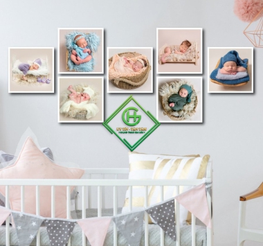 COMBO 7 khung dán tường siêu nhẹ cao cấp