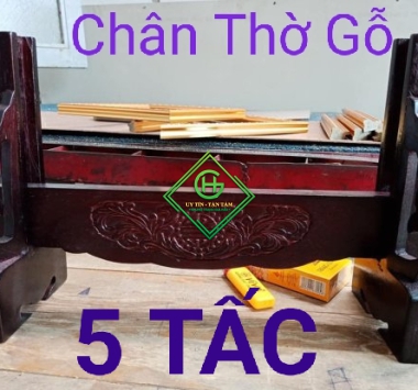 chân thờ gỗ 5 tấc