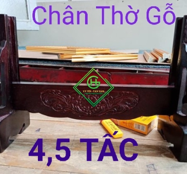 chân thờ gỗ 4,5 tấc