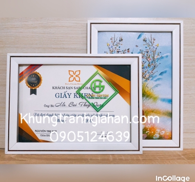 khung bằng khenmẫu 208 TRẮNG