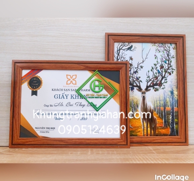 khung bằng khen mẫu 208 GỖ
