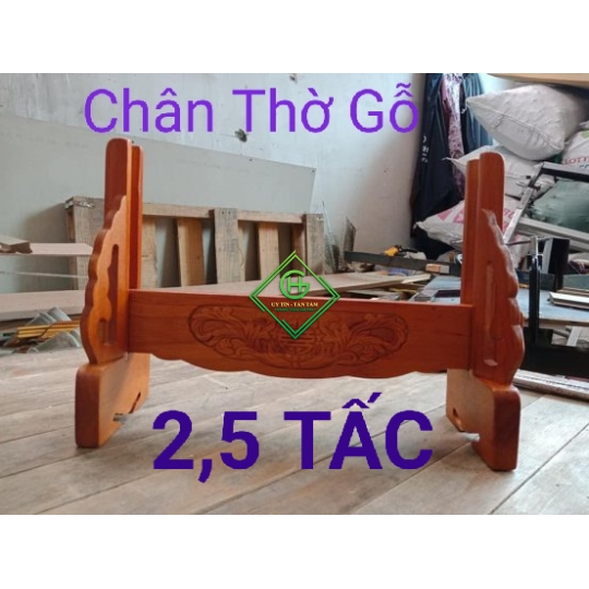 chân thờ gỗ 2,5 tấc