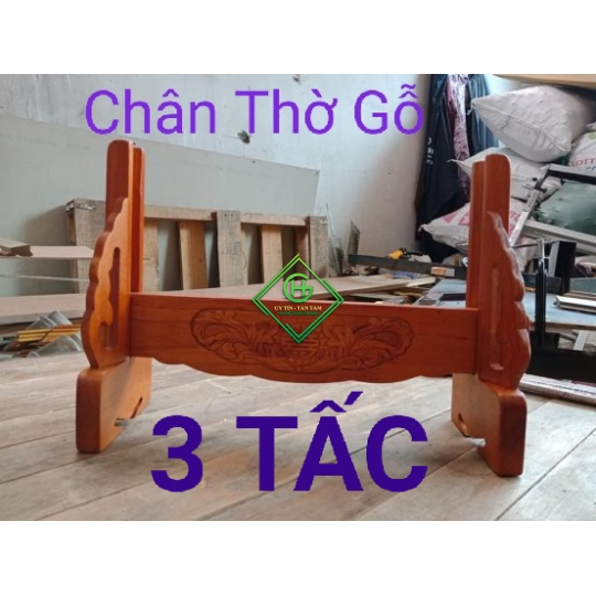 chân thờ gỗ 3 tấc