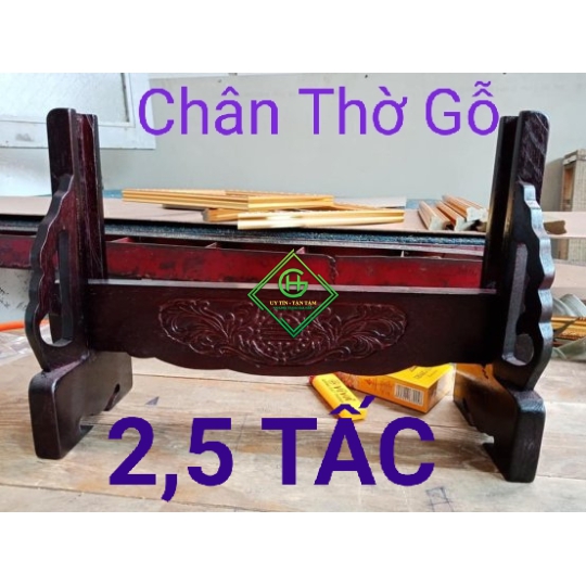 chân thờ gỗ 2,5 tấc