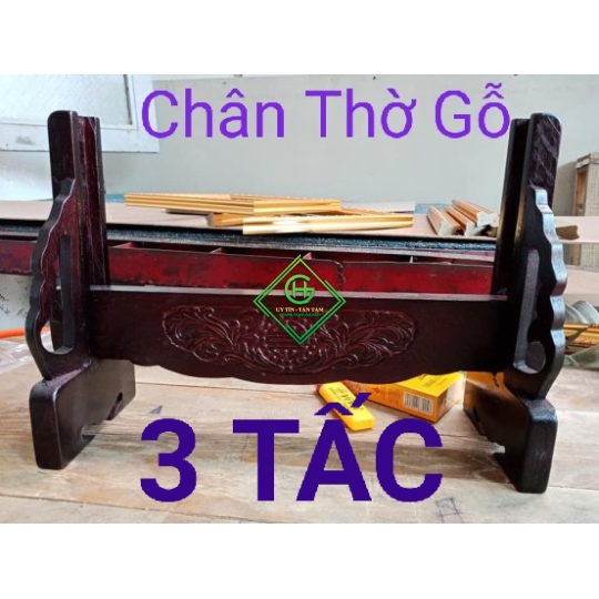 chân thờ gỗ 3 tấc