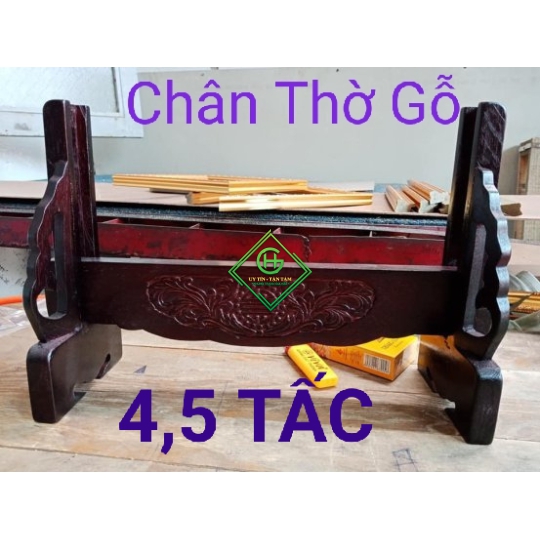 chân thờ gỗ 4,5 tấc