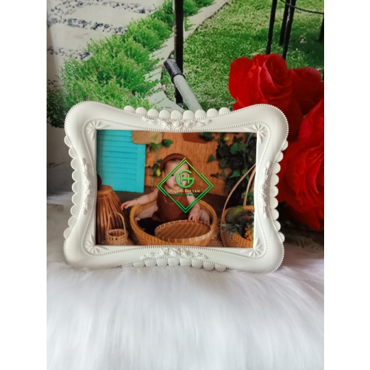 khung pha lê 15x21 sứ tròn