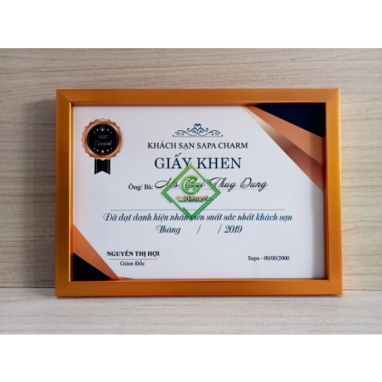 khung bằng khen mẫu 103 vàng