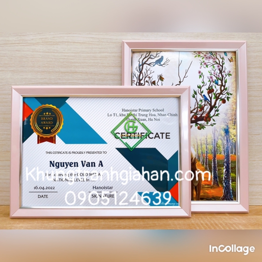 khung bằng khenmẫu HQ HỒNG