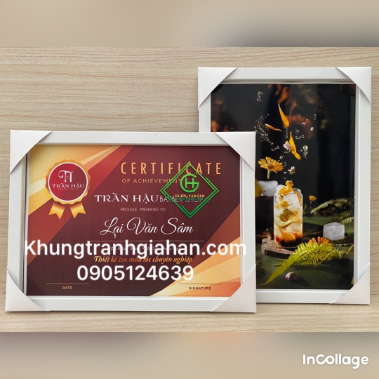 khung bằng khen mẫu 103 trắng