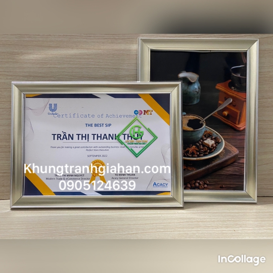 khung bằng khen mẫu 205 BẠC
